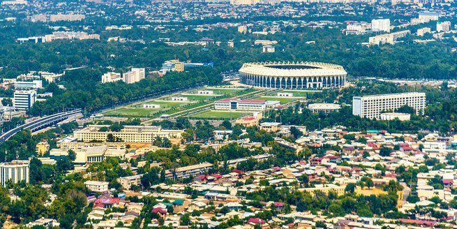 Aerial view of Tashkent
